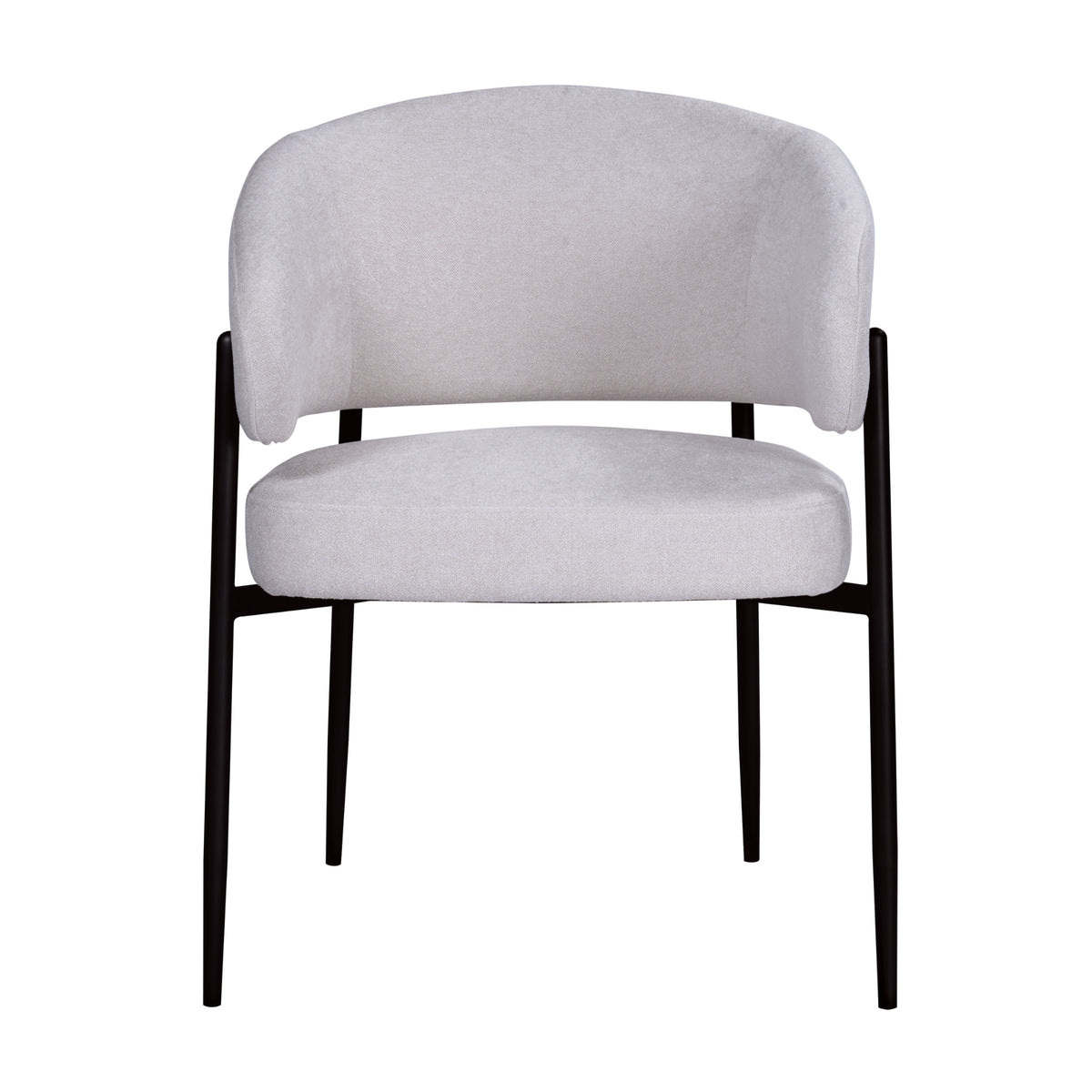 Dalca Dining Chair Natural with Black Frame