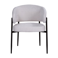 Dalca Dining Chair Natural with Black Frame