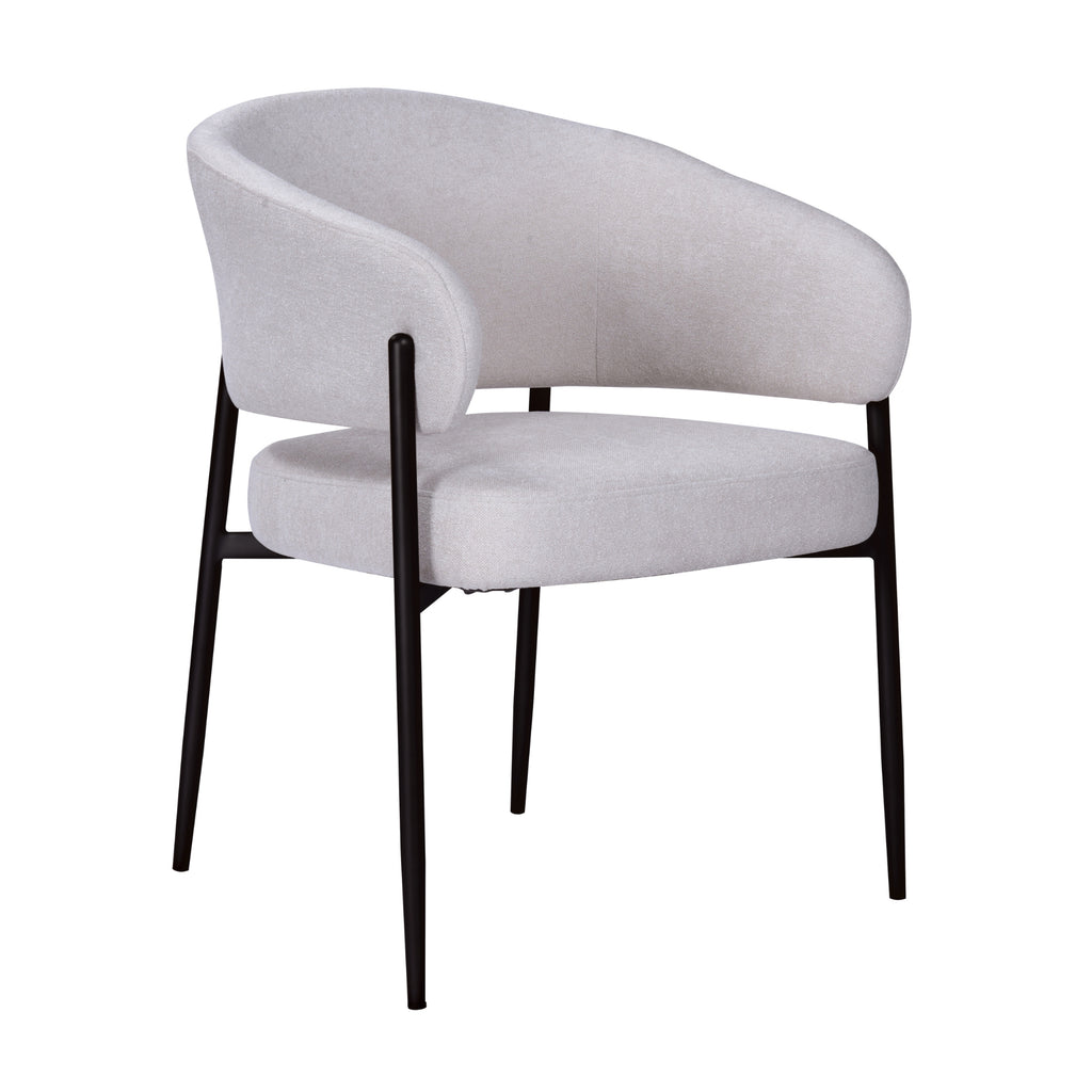 Dalca Dining Chair Natural with Black Frame
