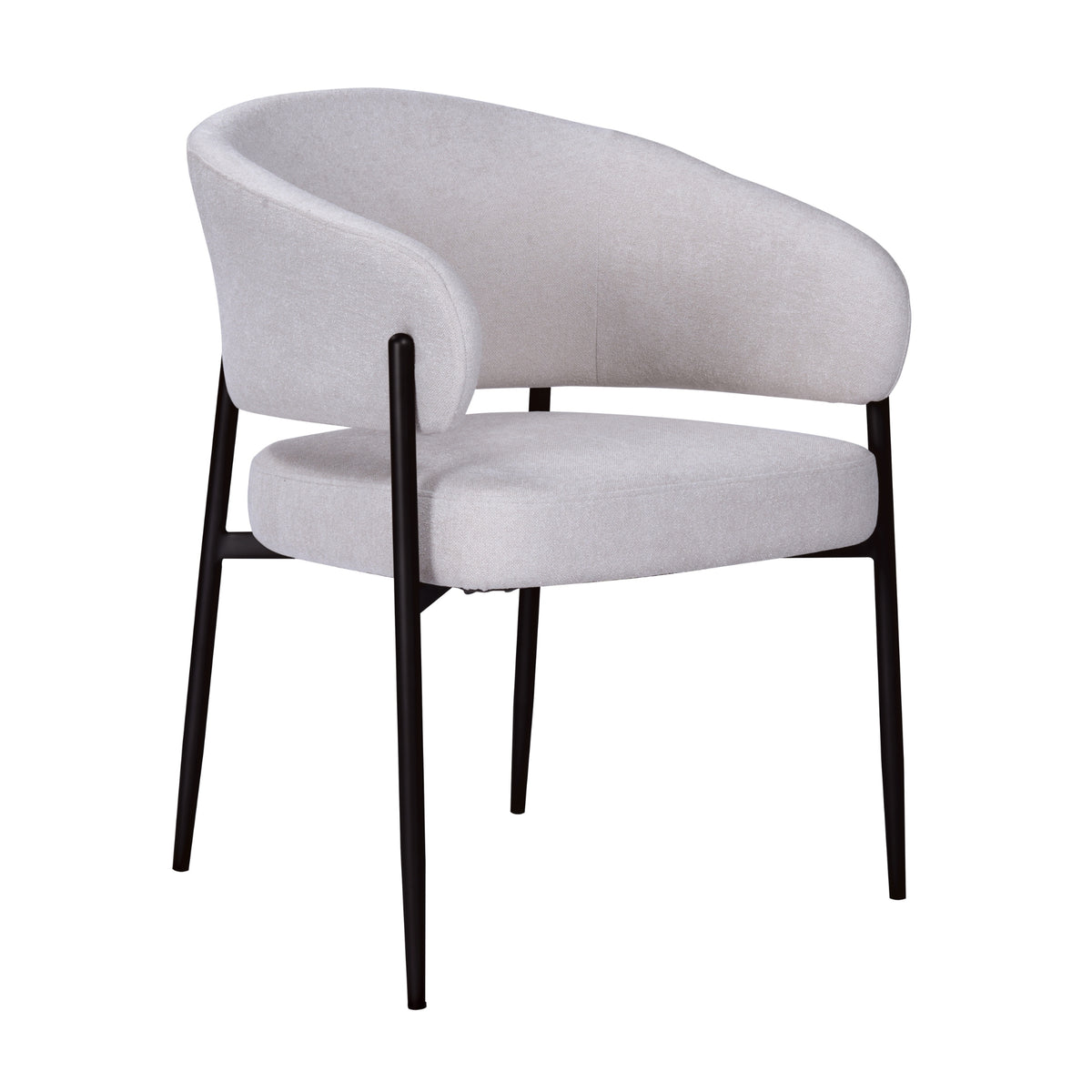 Dalca Dining Chair Natural with Black Frame