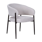 Dalca Dining Chair Natural with Black Frame