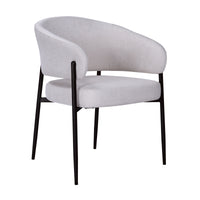 Dalca Dining Chair Natural with Black Frame