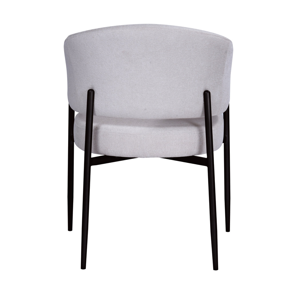 Dalca Dining Chair Natural with Black Frame