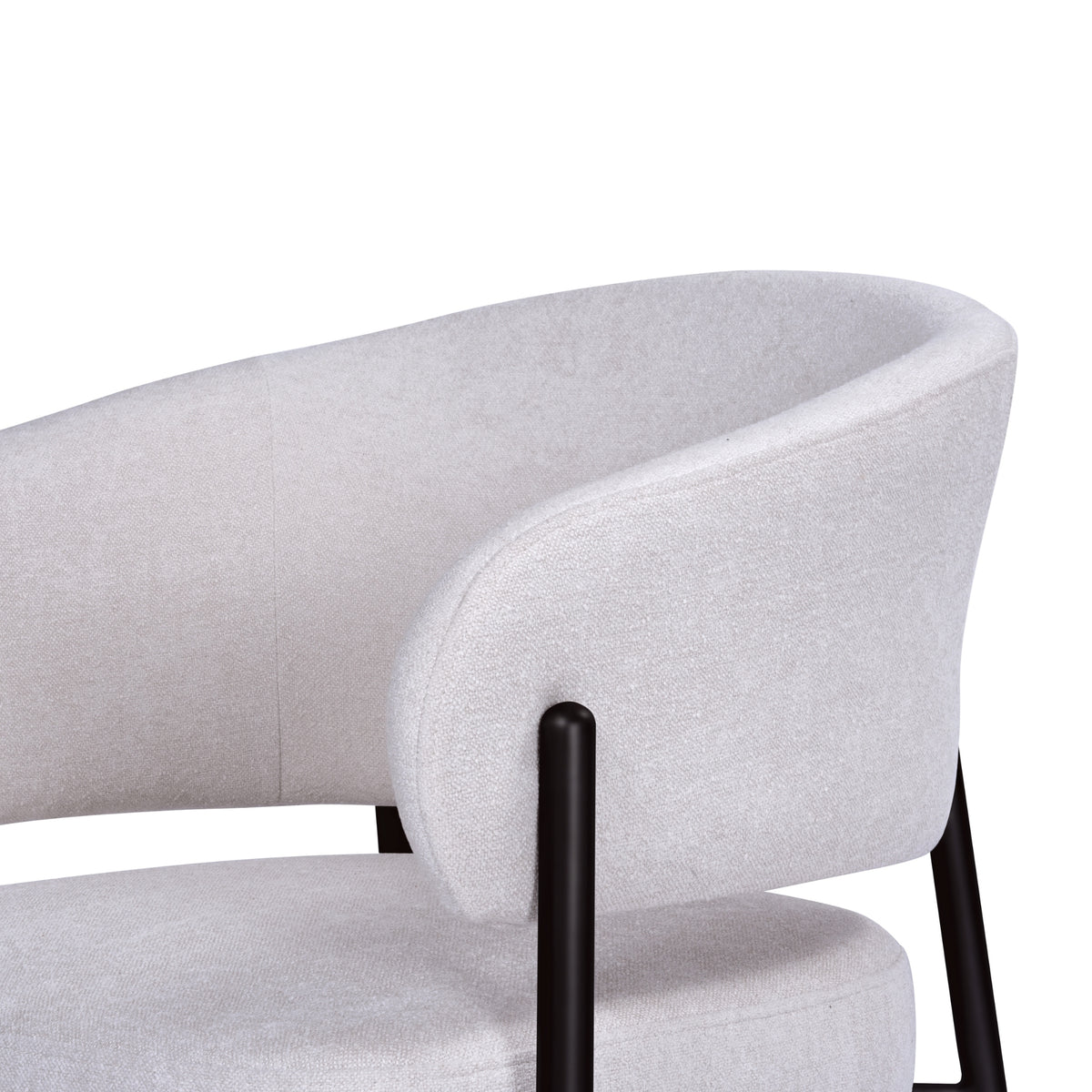 Dalca Dining Chair Natural with Black Frame