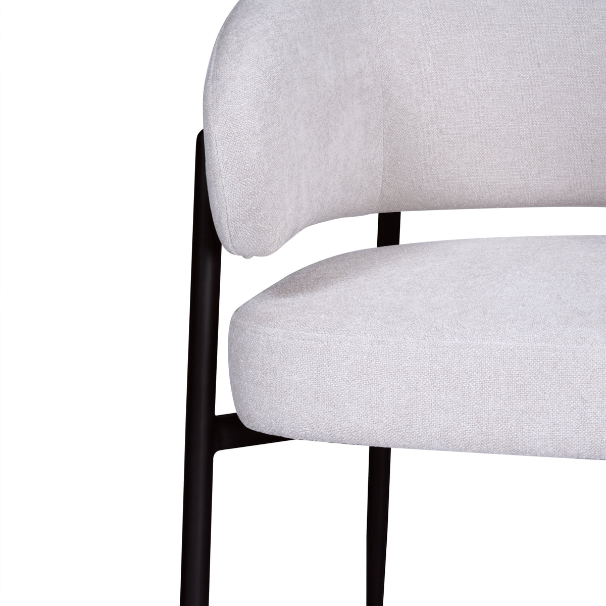 Dalca Dining Chair Natural with Black Frame