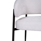 Dalca Dining Chair Natural with Black Frame