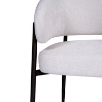 Dalca Dining Chair Natural with Black Frame