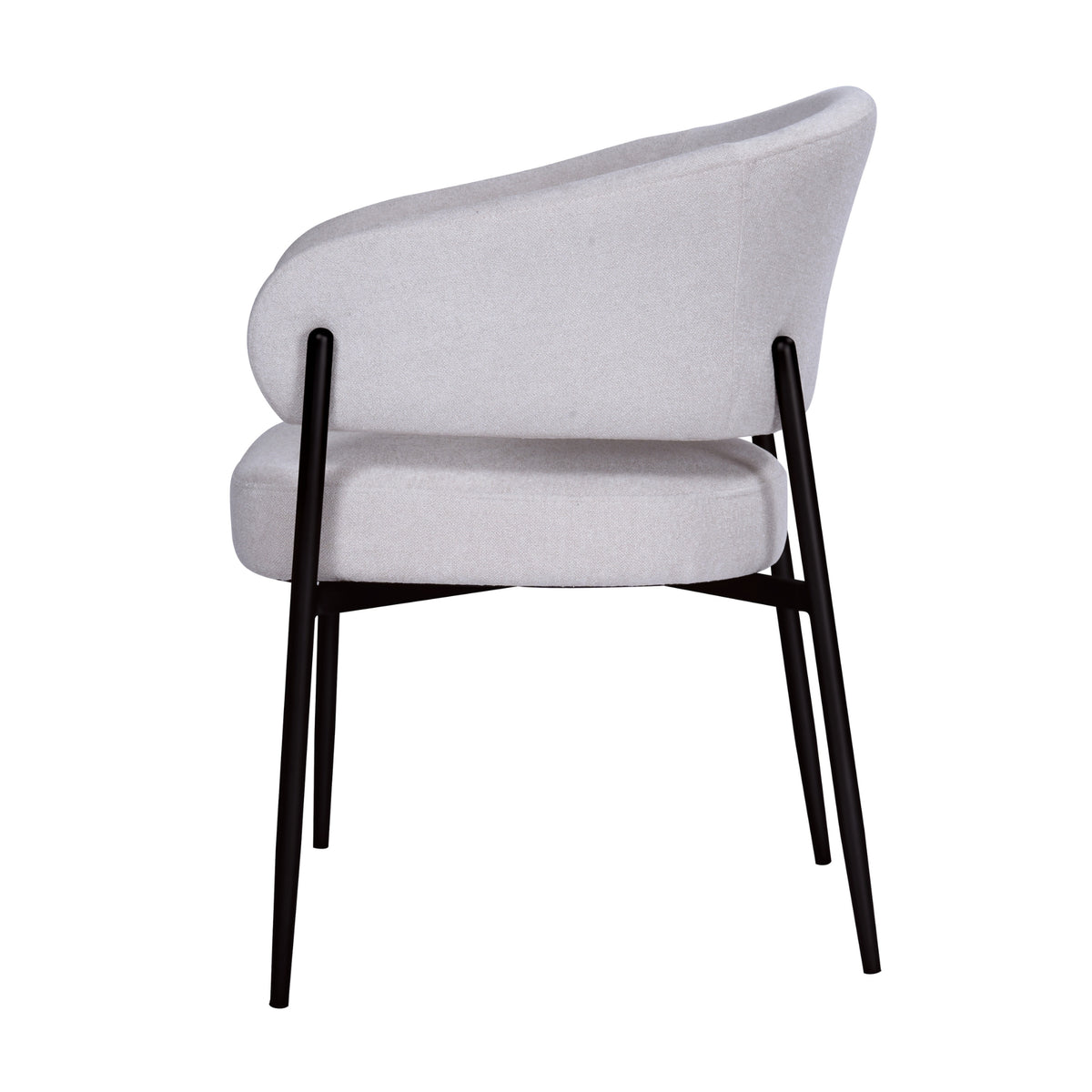 Dalca Dining Chair Natural with Black Frame