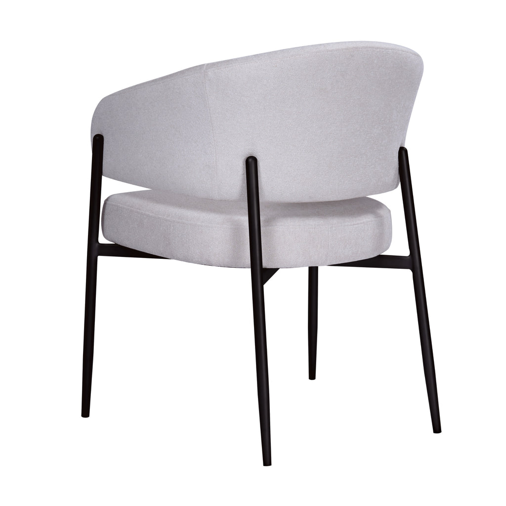 Dalca Dining Chair Natural with Black Frame