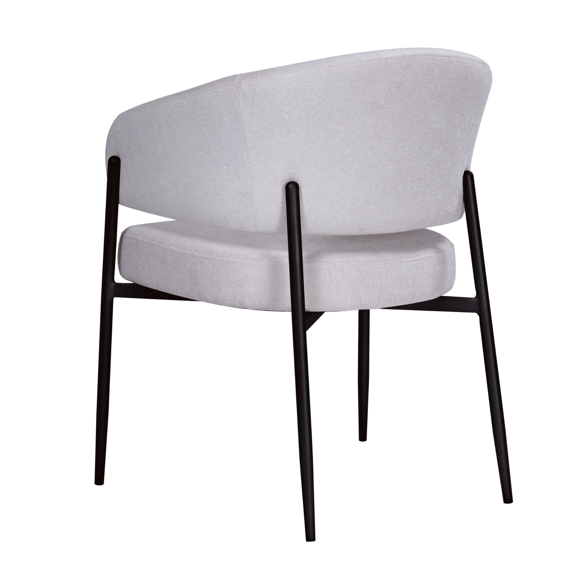 Dalca Dining Chair Natural with Black Frame