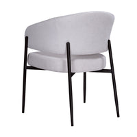 Dalca Dining Chair Natural with Black Frame
