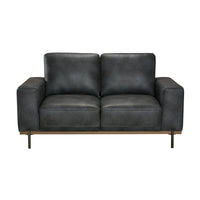 Dallas 2 Seater PU Leather Sofa Lounge Black