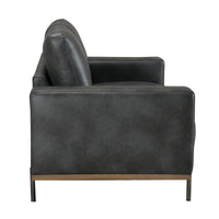 Dallas 2 Seater PU Leather Sofa Lounge Black