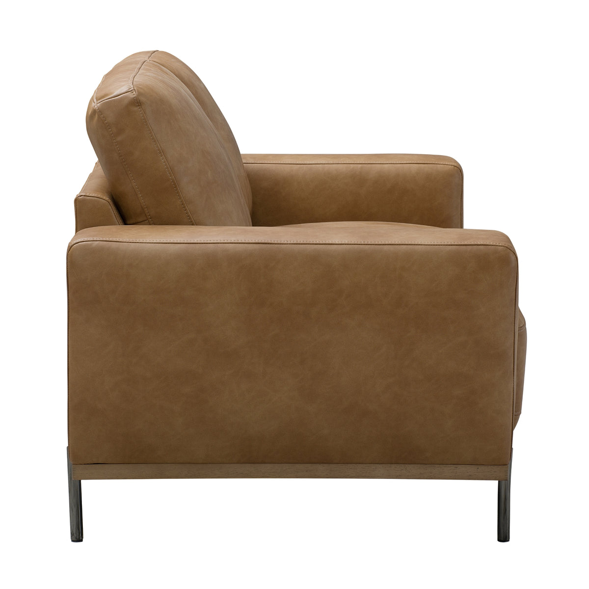 Dallas 2 Seater PU Leather Sofa Lounge Brown