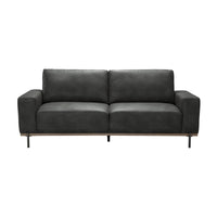 Dallas 3 Seater PU Leather Sofa Lounge Black