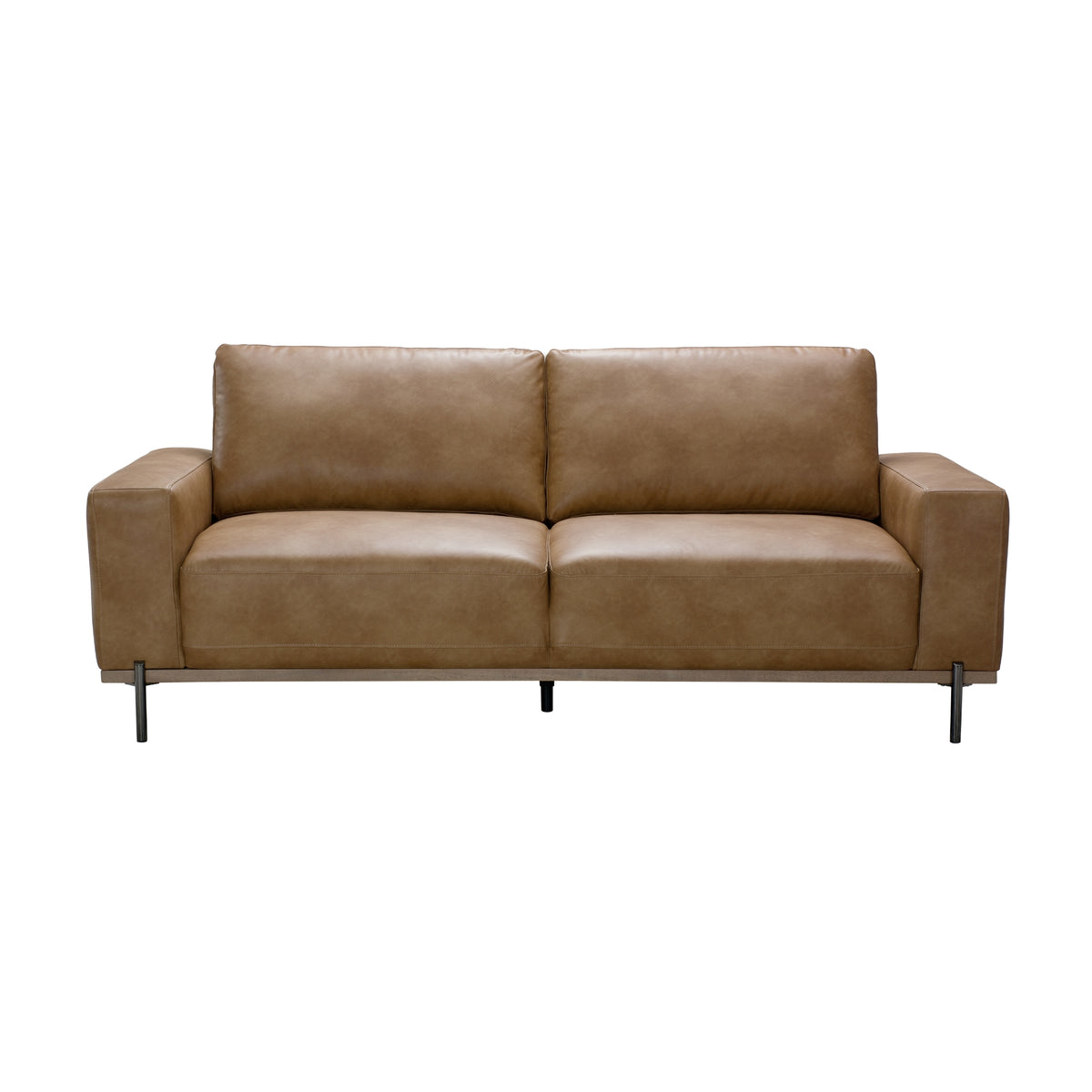 Dallas 3 Seater PU Leather Sofa Lounge Brown