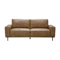 Dallas 3 Seater PU Leather Sofa Lounge Brown