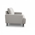 Dane Tribute 2 Seater Fabric Sofa Silver Grey