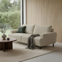 Dane Tribute 3 Seater Fabric Sofa Champaign Beige