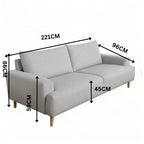 Dane Tribute 3 Seater Fabric Sofa Champaign Beige