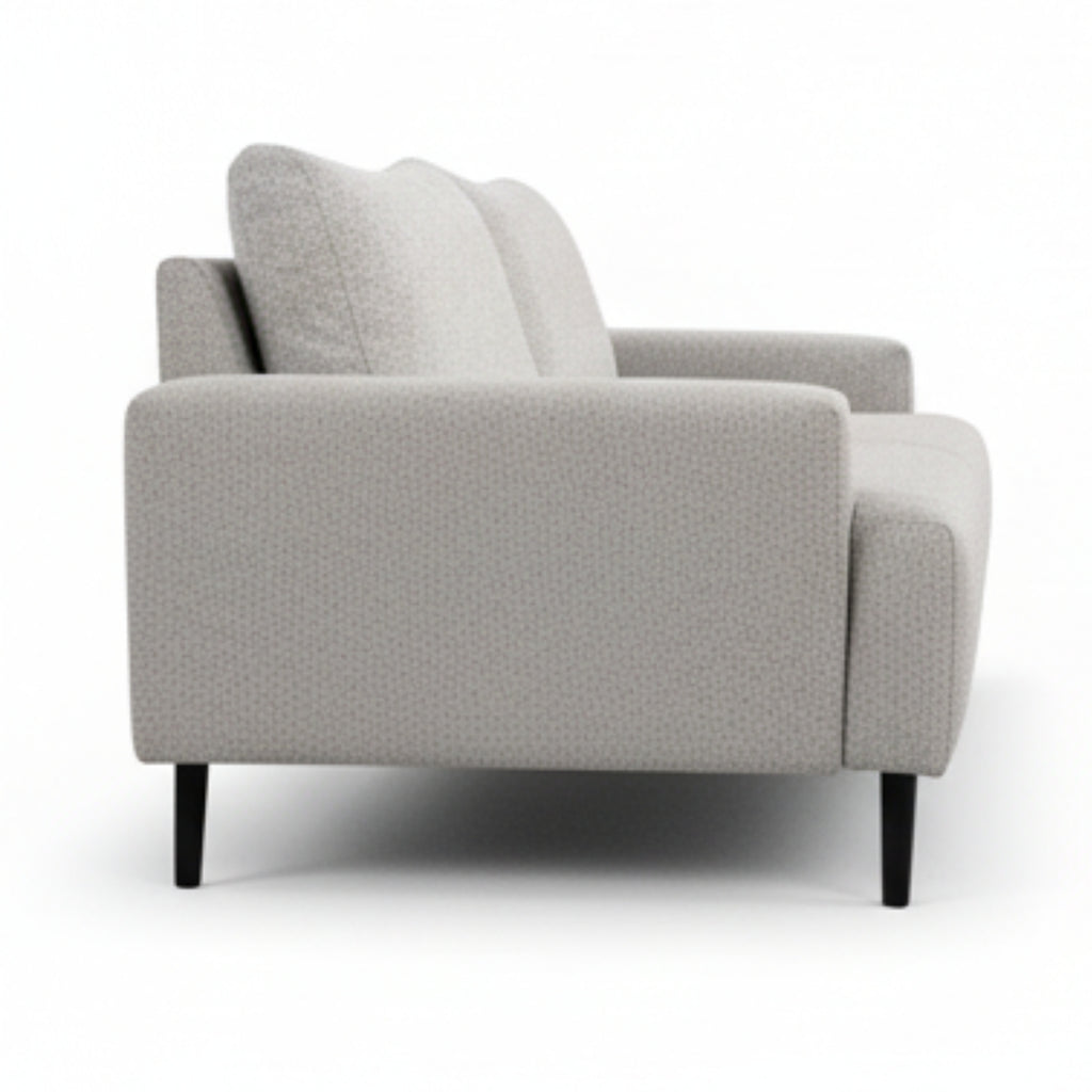 Dane Tribute 3 Seater Fabric Sofa Silver Grey