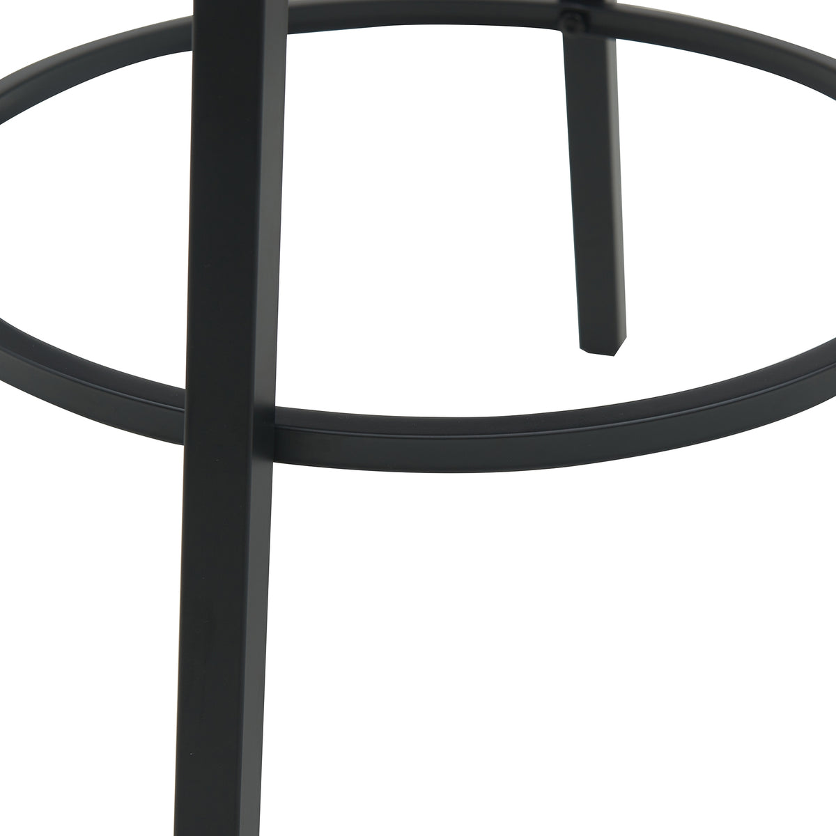 Danube Bar Stool Dining Chair PU Leather Black