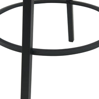 Danube Bar Stool Dining Chair PU Leather Black