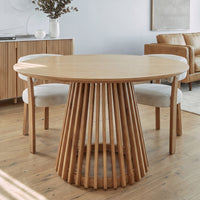Dayton Torento 120cm Round Dining Table Natural
