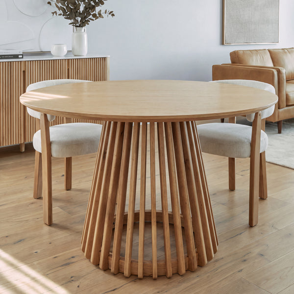 Dayton Torento 120cm Round Dining Table Natural