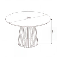 Dayton Torento 120cm Round Dining Table Natural