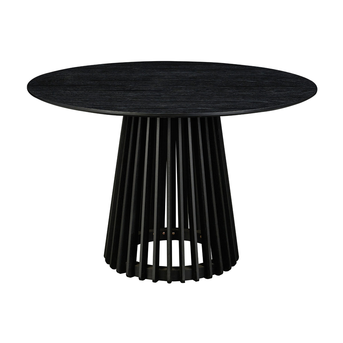 Dayton Torento 120cm Round Dining Table Timber Frame Black