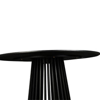 Dayton Torento 120cm Round Dining Table Timber Frame Black