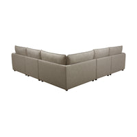 Debbie 5 Seater Modular Corner Fabric Sofa Lounge Beige