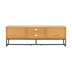 Debora 150cm ETU Entertainment TV Unit Oak, rear view showing the cable holes