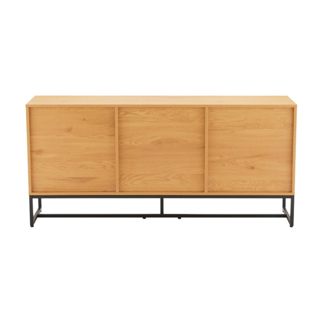 Debora 160cm Sideboard Buffet Table Oak, rear view