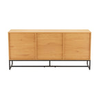 Debora 160cm Sideboard Buffet Table Oak, rear view