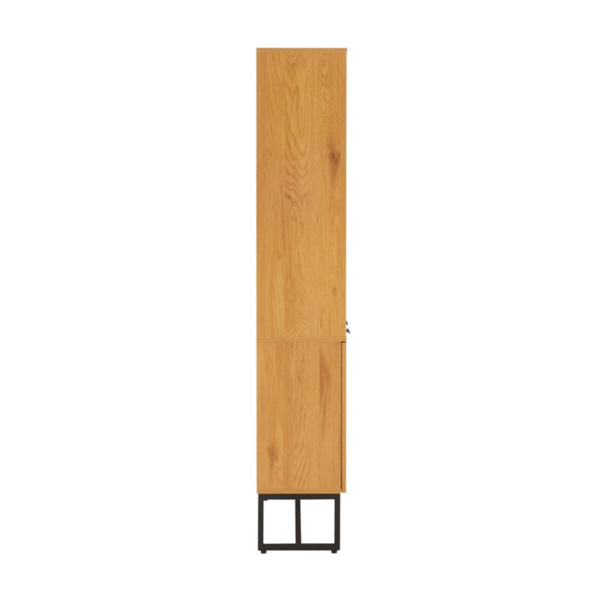 Debora 80cm 2 Door Bookshelf Oak, side view