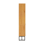 Debora 80cm 2 Door Bookshelf Oak, side view