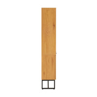 Debora 80cm 2 Door Bookshelf Oak, side view