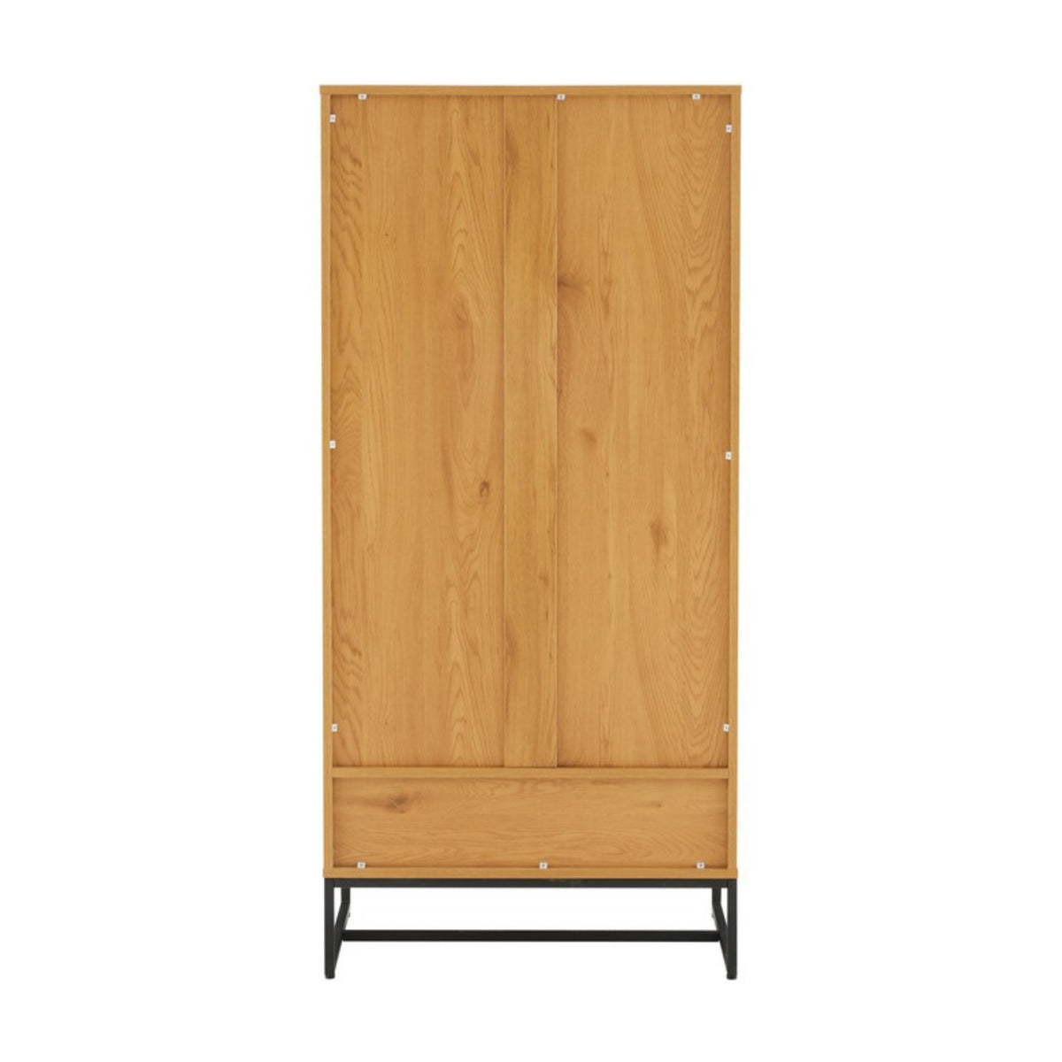 Debora 80cm 2 Door Wardrobe Oak, rear view