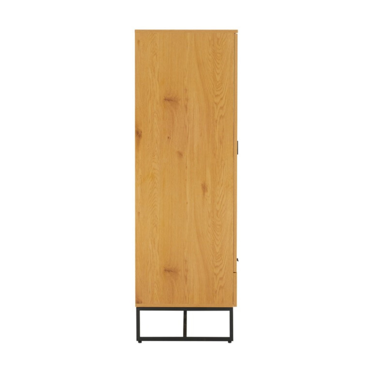 Debora 80cm 2 Door Wardrobe Oak, side view
