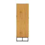 Debora 80cm 2 Door Wardrobe Oak, side view