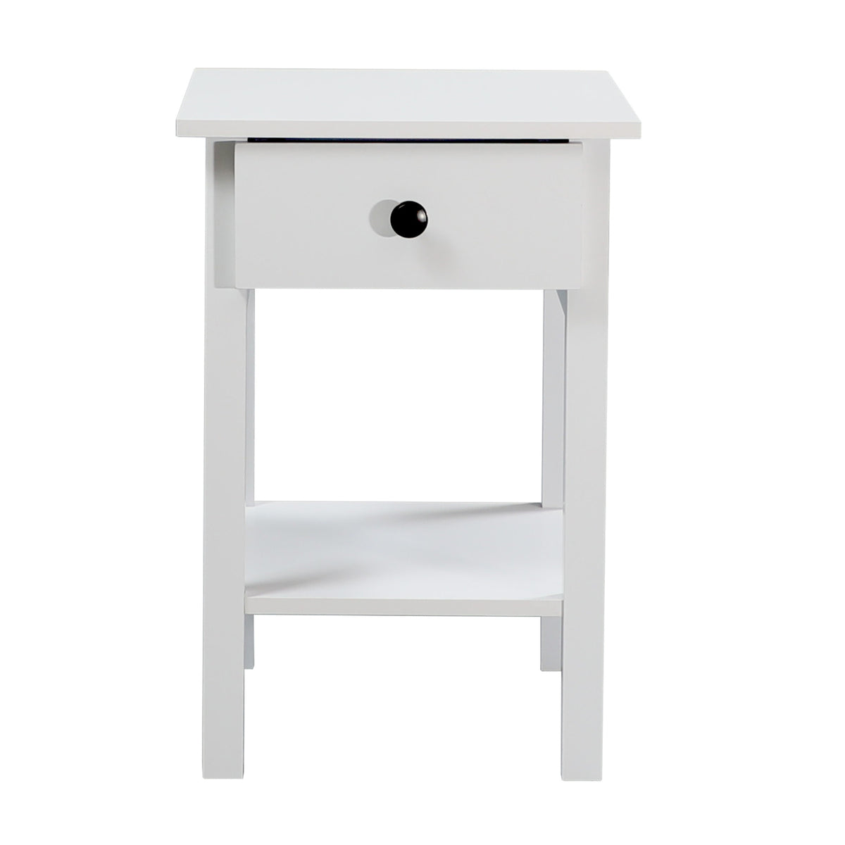 Declan Bedside Table Nightstand Side End Bedroom Storage Cabinet White
