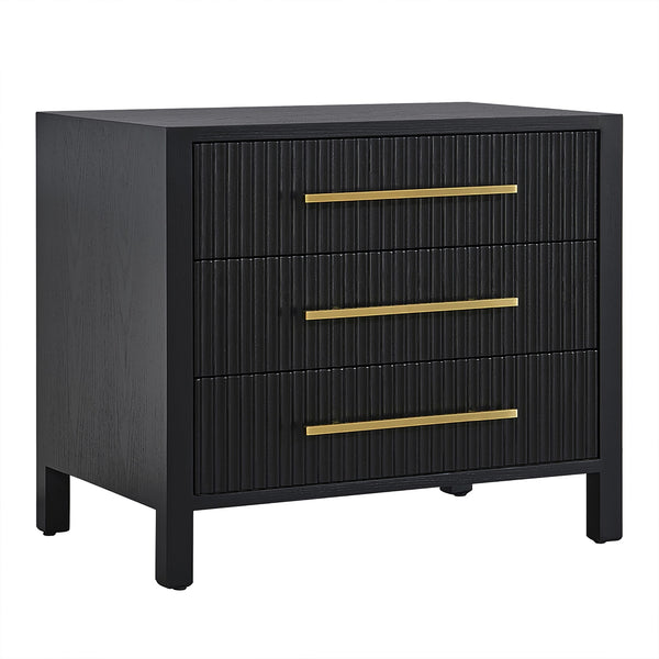 Decoris Bedside Table Large Black