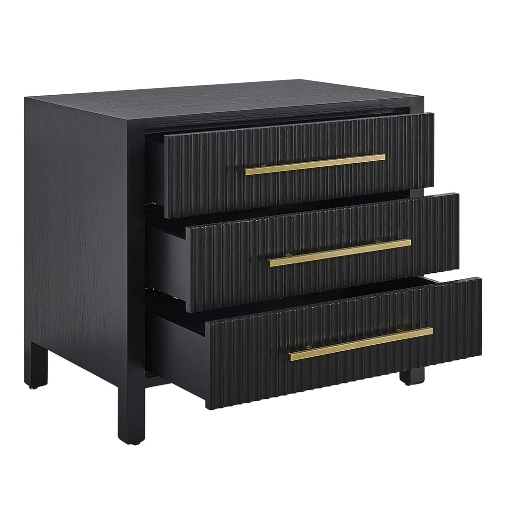 Decoris Bedside Table Large Black