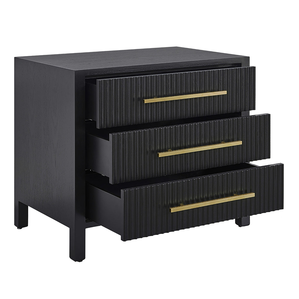 Decoris Bedside Table Large Black