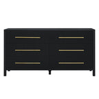 Decoris Dresser Chest of 6 Drawers Black