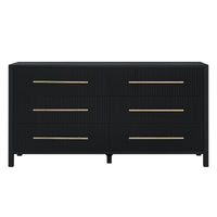 Decoris Dresser Chest of 6 Drawers Black