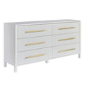 Decoris Dresser Chest of 6 Drawers White