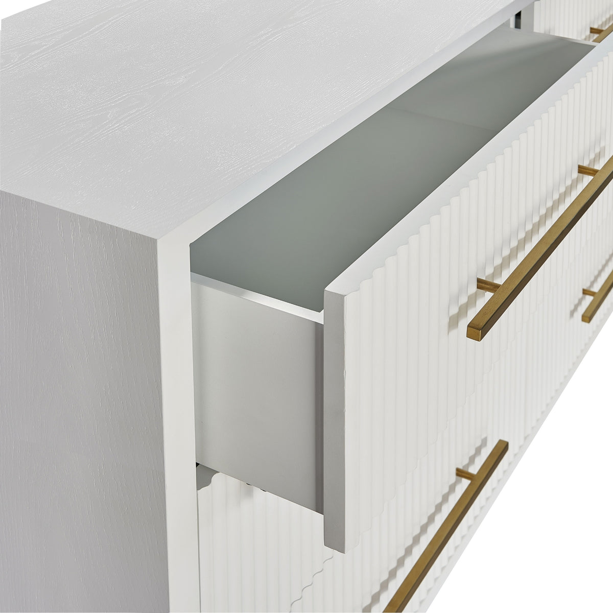 Decoris Dresser Chest of 6 Drawers White